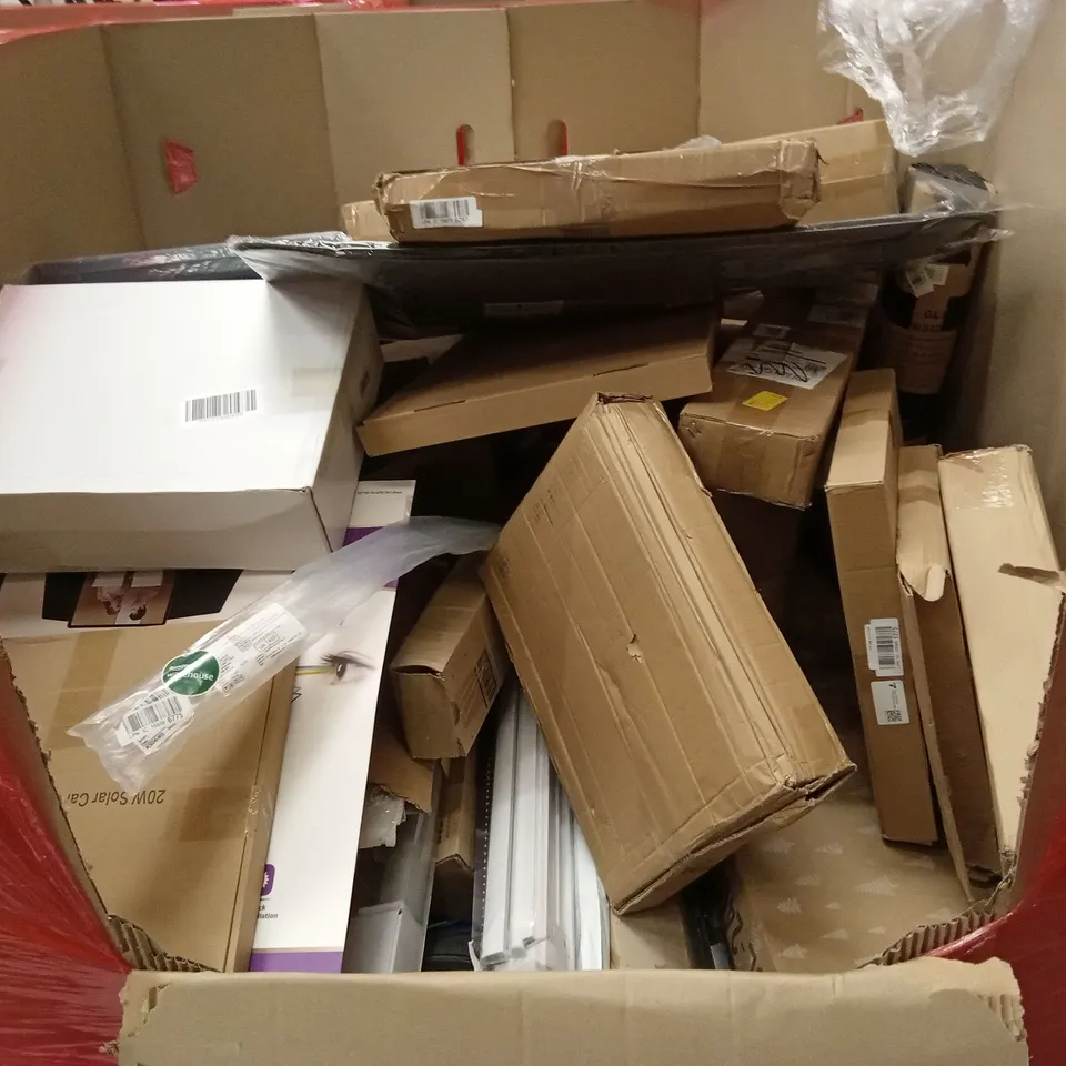 PALLET OF ASSORTED HOUSEHOLD GOODS AND PRODUCTS TO INCLUDE; TURNTABLE SYSTEMS, FOOT SPA, KIDS TRIKE, STANLEY TOOL BOX ETC