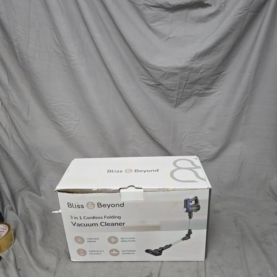 BLISS & BEYOND 3-IN-1 CORDLESS FOLDING VACUUM CLEANER