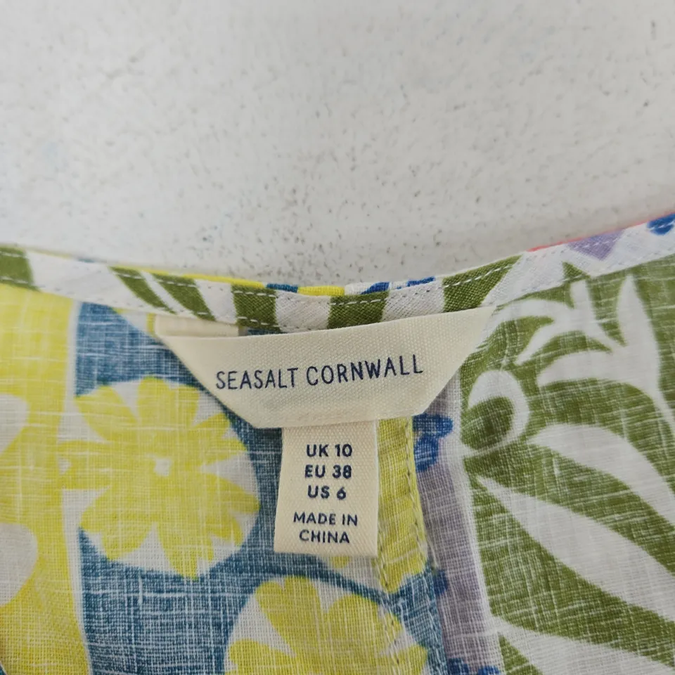 SEASALT CORNWALL WOMEN'S FLORAL DRESS, UK 10
