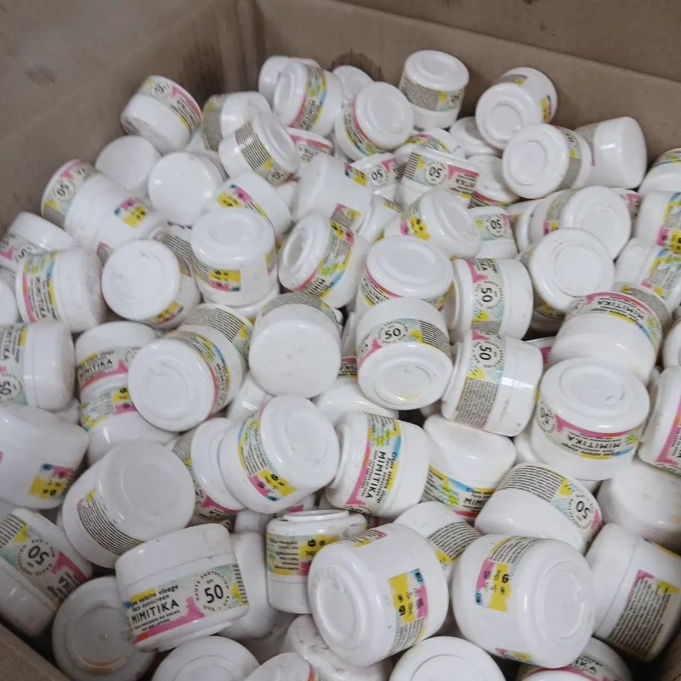 BOX OF APPROXIMATELY 270 FACE SUN-CREAM 