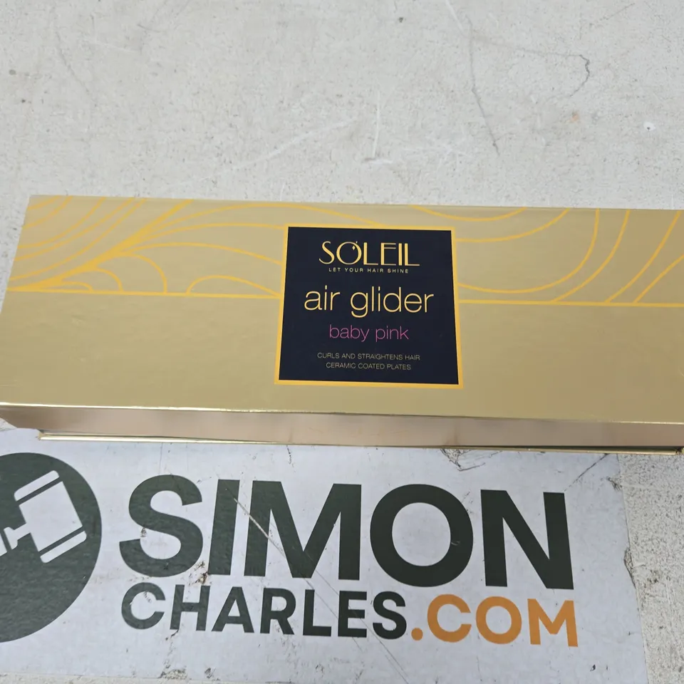 SOLEIL AIR GLIDER HAIR STYLER – BABY PINK