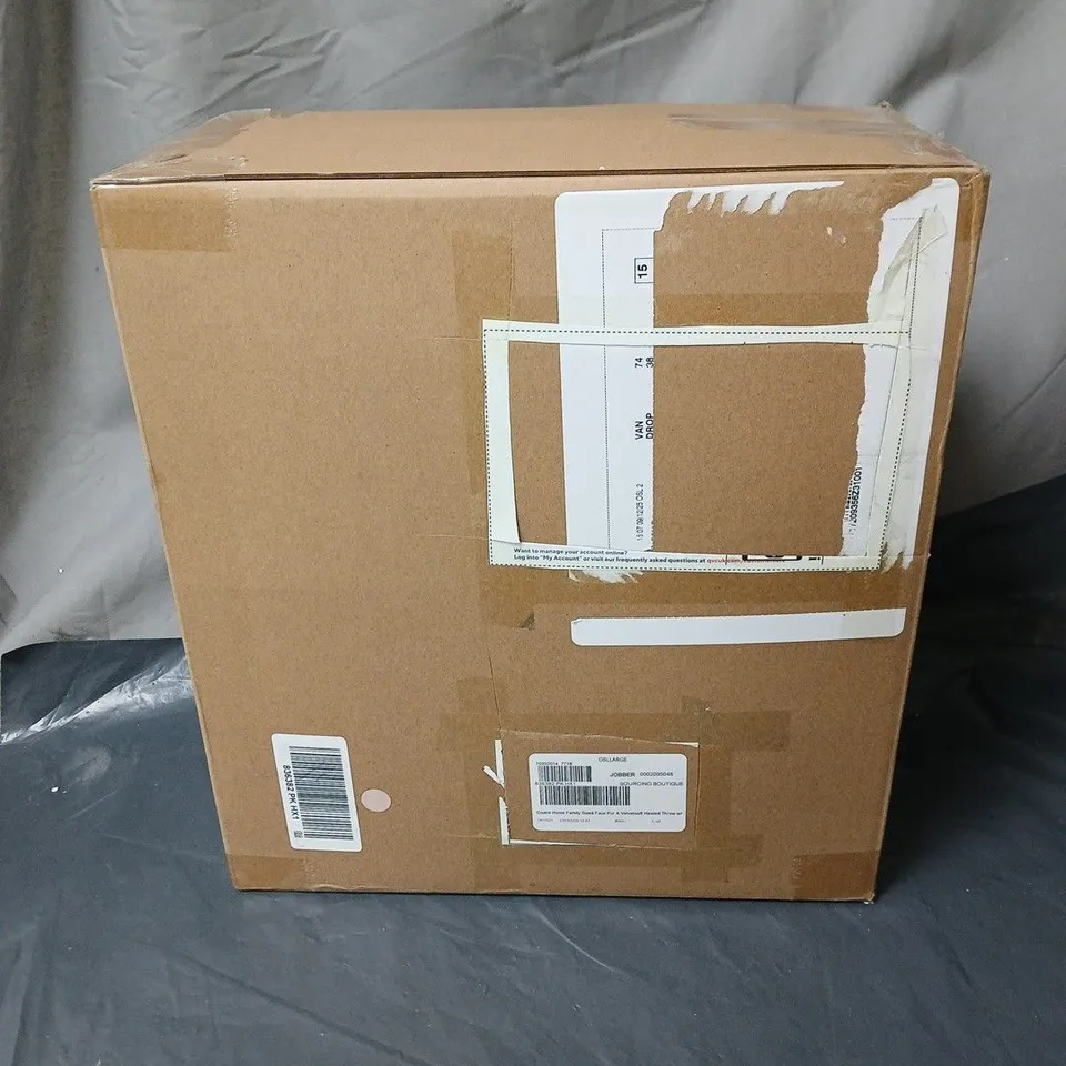 COZEE HOME FAMILY SIZED FAUX FUR & VELVETSOFT HEATEDTHROW W/ 9 HEAT SETTINGS IN PINK