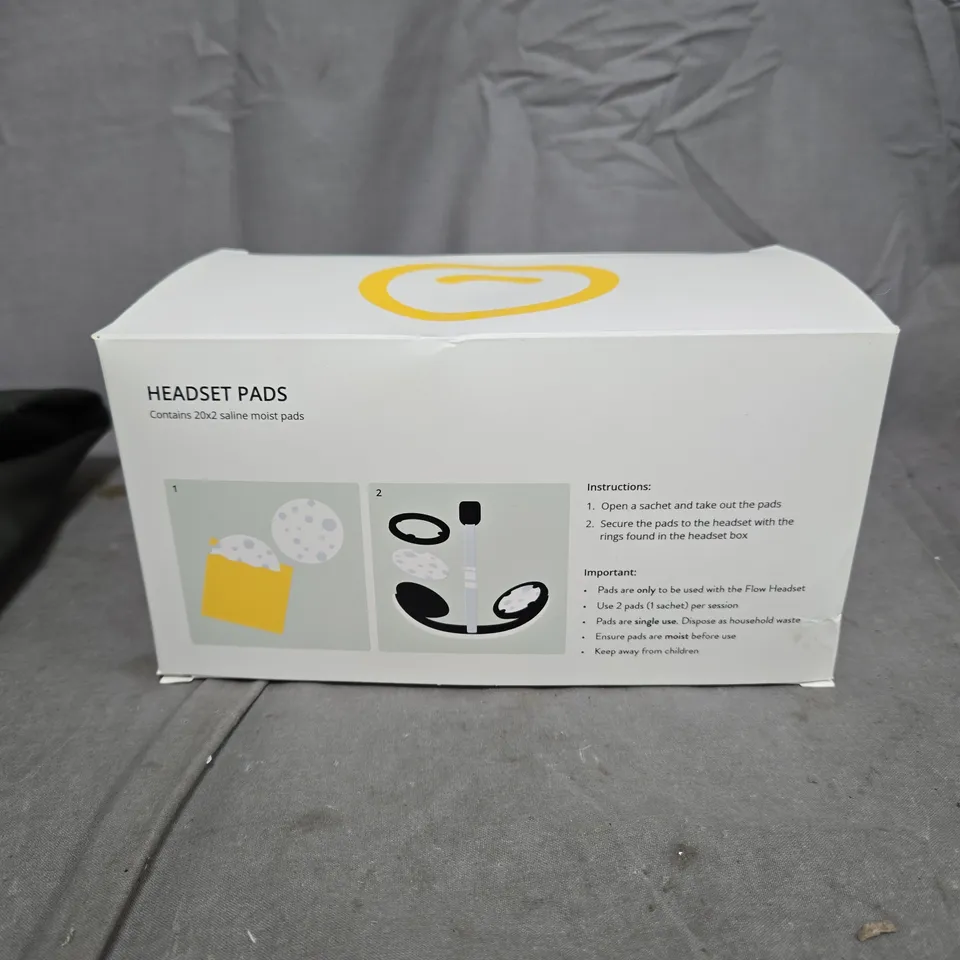 FLOW HEADSET PADS - SALINE MOIST PADS 