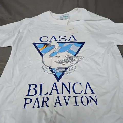 CASABLANCA PAR AVION GRAPHIC TEE - SIZE L