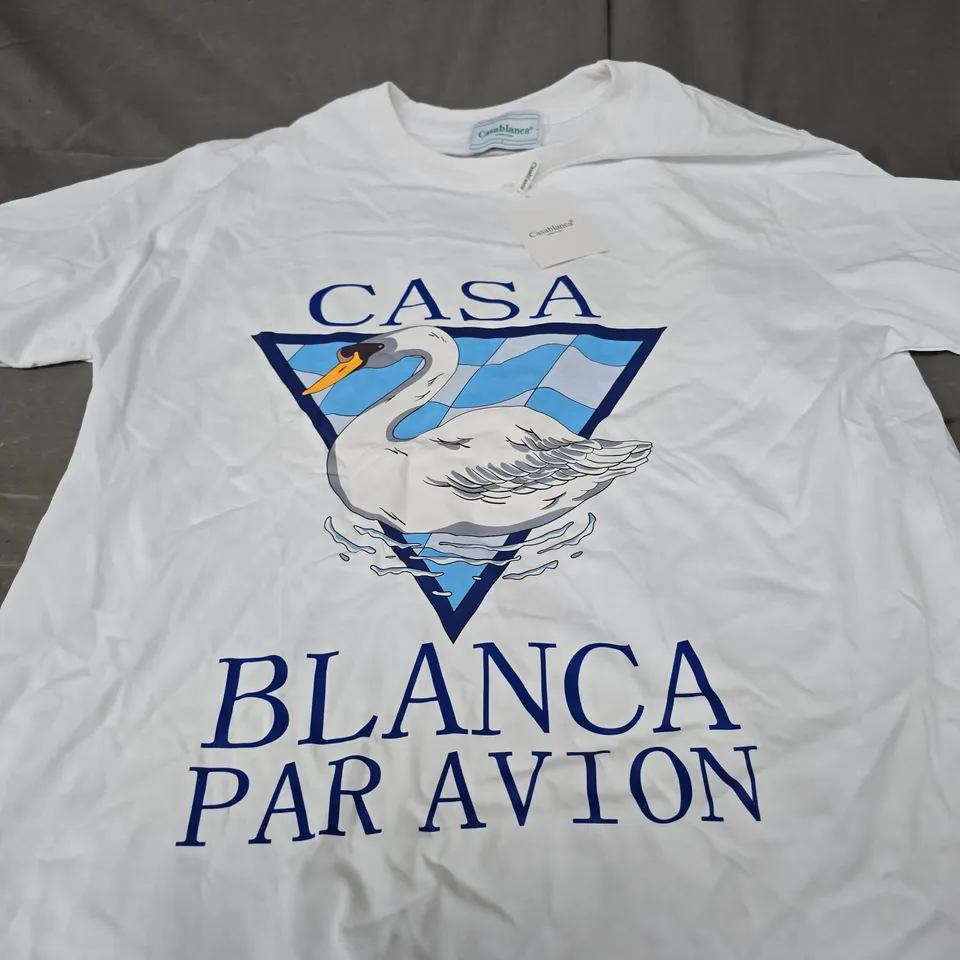 CASABLANCA PAR AVION GRAPHIC TEE - SIZE L