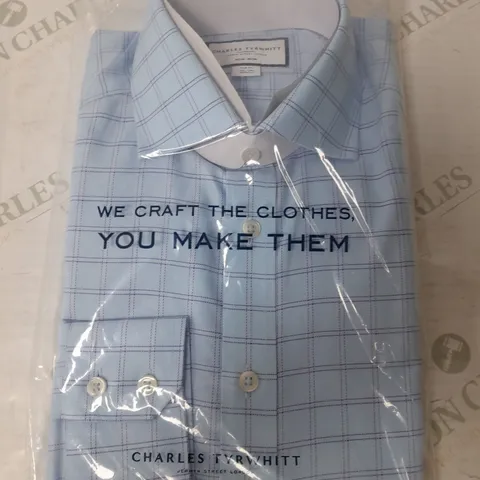 CHARLES TYRWHITT SLIM FIT SHIRT IN BLUE - 39/86cm