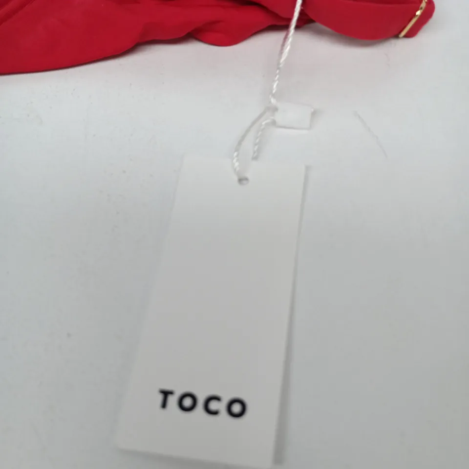 TOCO TULUM TOP / CHILLI DEMI CUP TOP – NEW RED, SIZE L