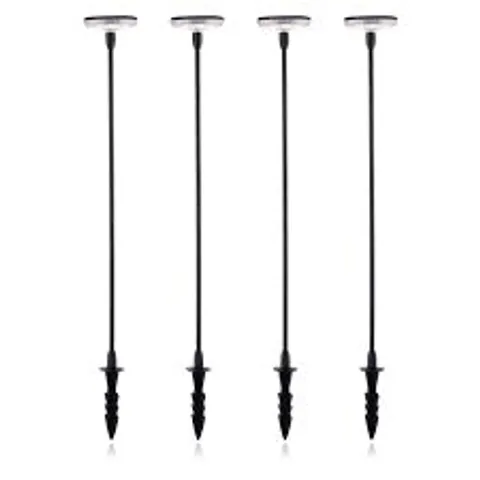 GRUMPY GARDENER SET OF 4 SWAY SOLAR LIGHTS