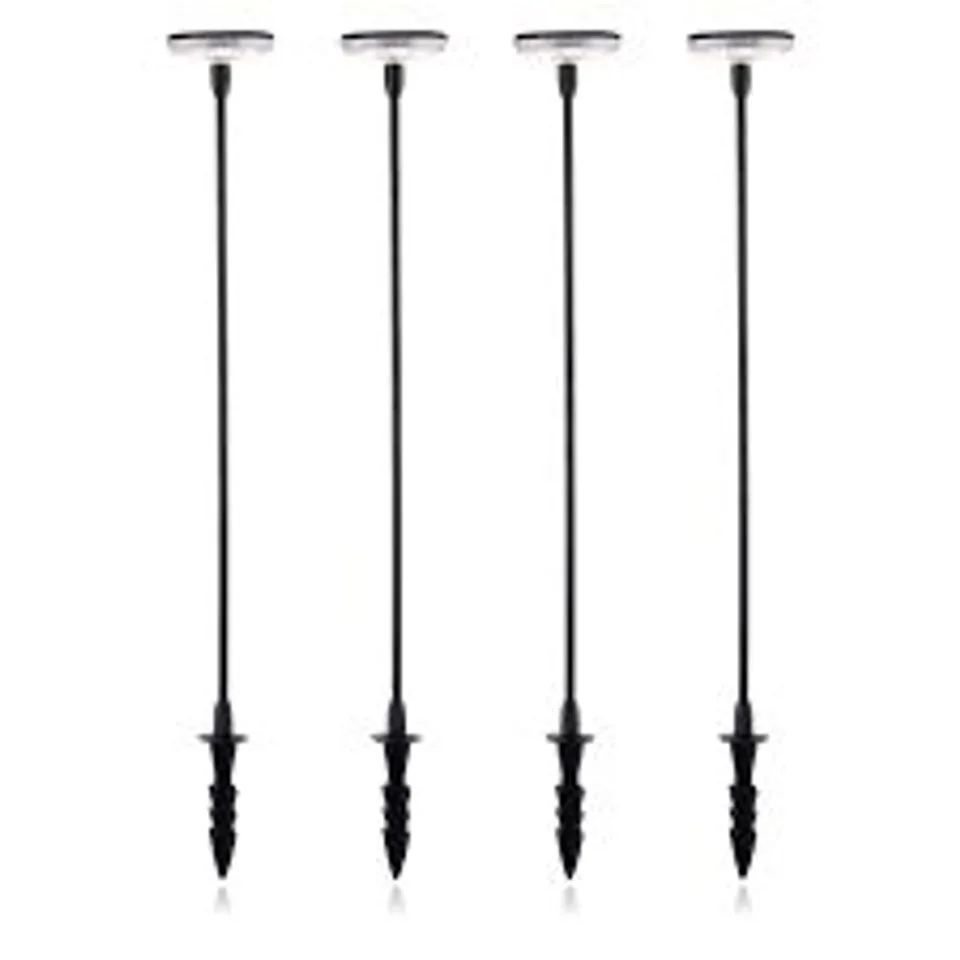 GRUMPY GARDENER SET OF 4 SWAY SOLAR LIGHTS