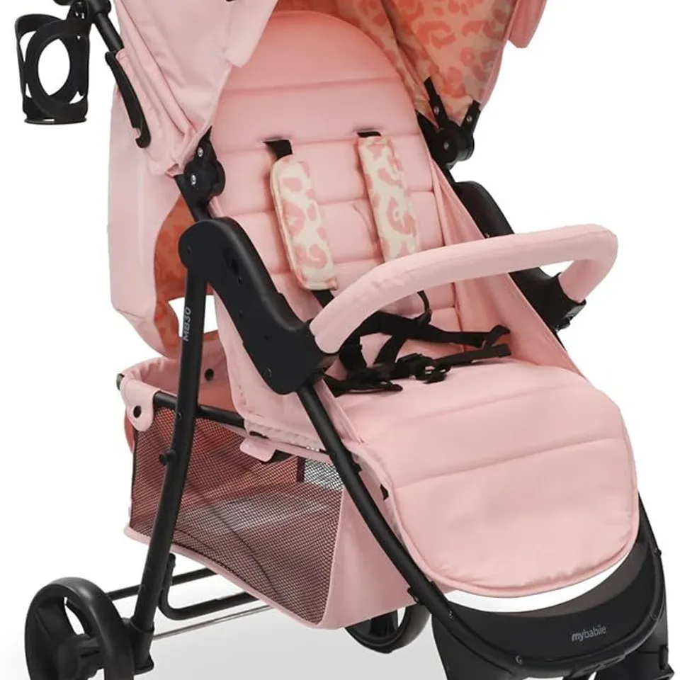 MY BABIIE BILLIE FAIERS MB30 PUSHCHAIR, PINK STRIPES- COLLECTION ONLY RRP £155