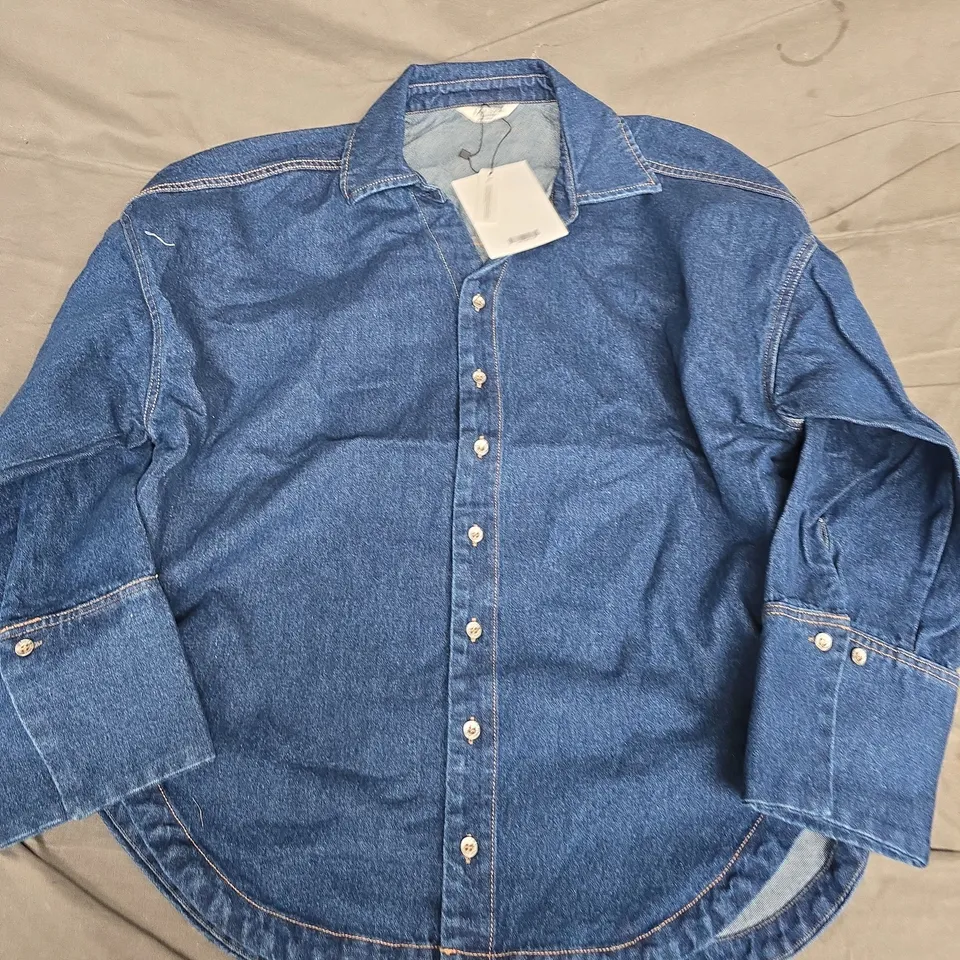 LOUNGE BRITISH DESIGN DENIM SHIRT – OVERSIZED, UK 16 (EU 44)