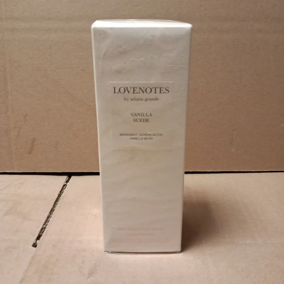 BOXED AND SEALED LOVENOTES BY ARIANNA GRANDE VANILLA SUEDE EAU DE PARFUM 125ML