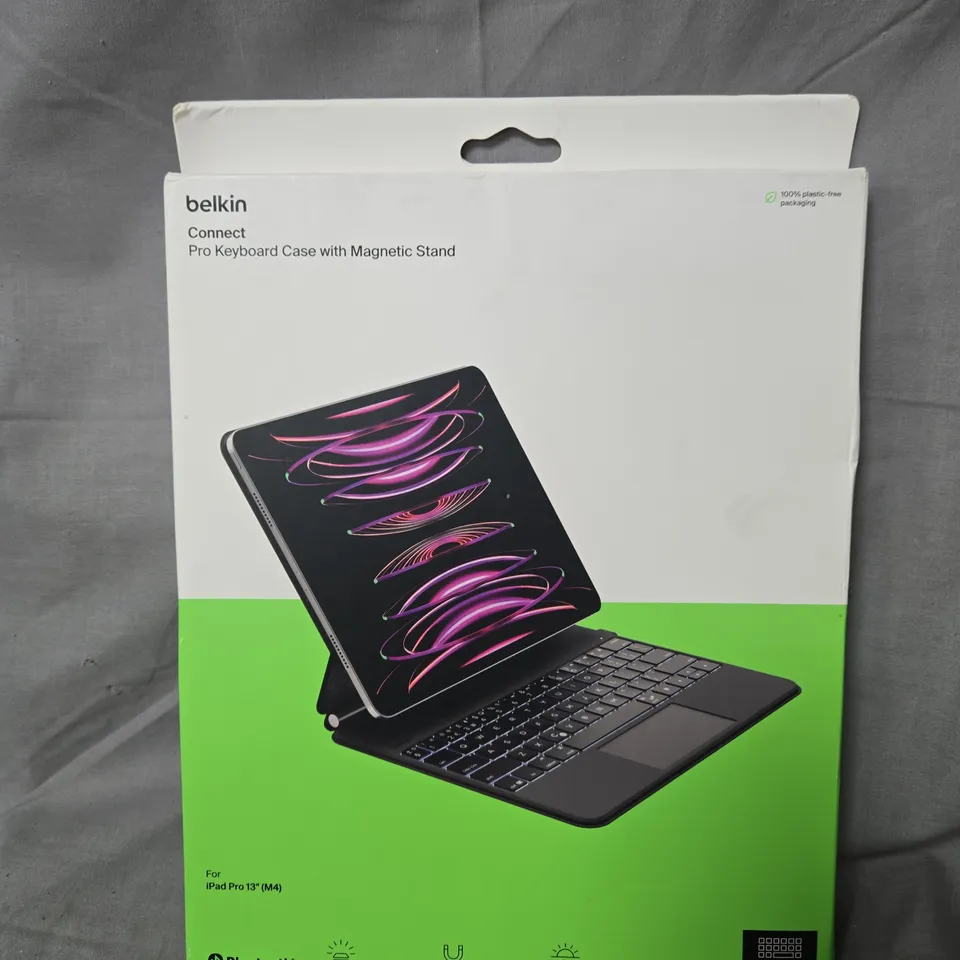 BELKIN MAGNETIC KEYBOARD FOLIO FOR 13" M4 IPAD PRO ENGLISH