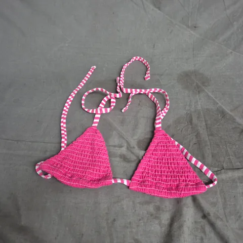PURE EARTH COLLECTION STRING BIKINI TOP – PINK, SIZE S/M