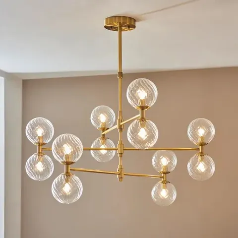 BOXED VOGUE ESTEBAN ART DECO 12 LIGHT ADJUSTABLE CEILING LIGHT