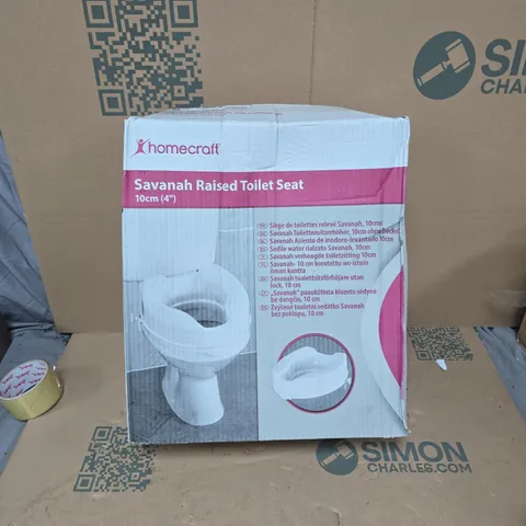 HOMECRAFT SAVANAH RAISED TOILET SEAT 10CM (4")