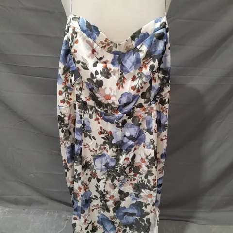 ABERCROMBIE & FITCH SATIN FLORAL DRESS - XXL