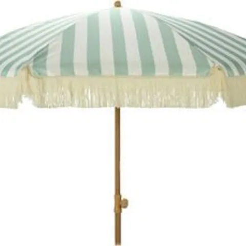 2M BEACH UMBREALLA - GREEN - COLLECTION ONLY