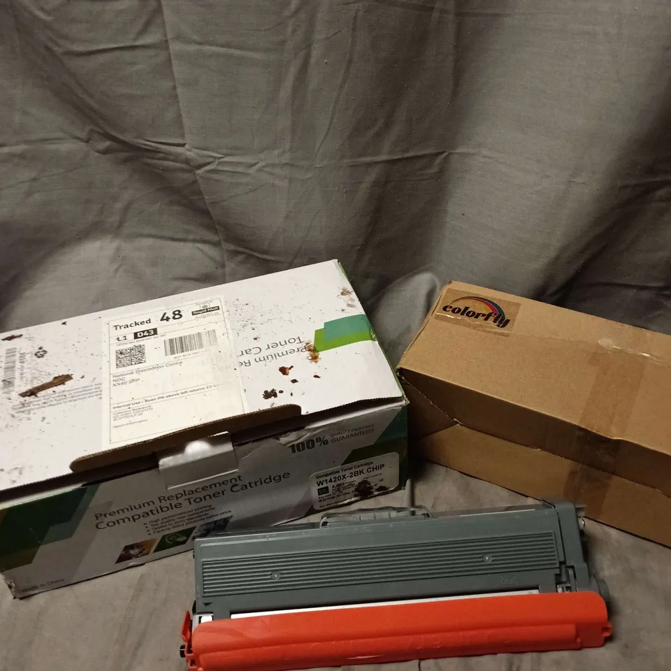 APPROXIMATELY 10 ASSORTED PRINTER TONER CARTRIDGES FROM VARIOUS BRANDS