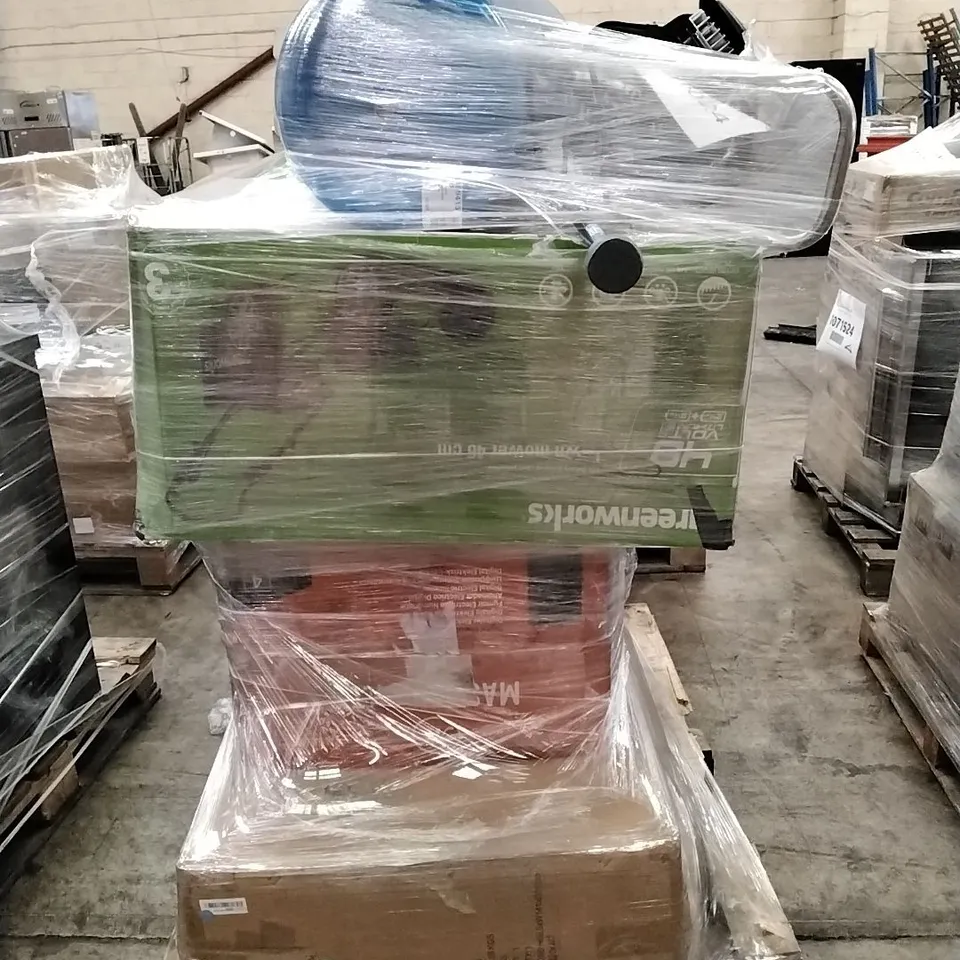 PALLET OF APPROXIMATELY 6 UNPROCESSED RAW RETURN HOUSEHOLD AND ELECTRICAL GOODS TO INCLUDE;