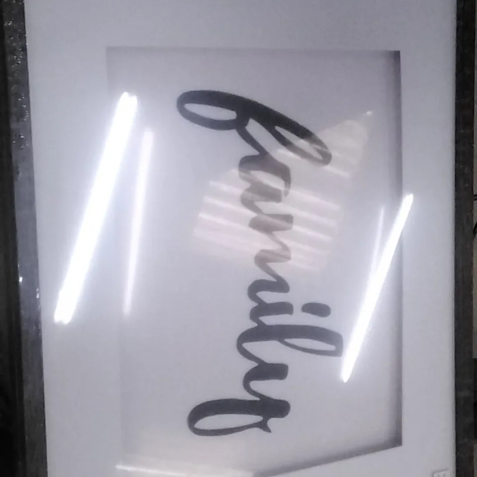 BOXED 9 PIECE GUSTEL PICTURE FRAME SET IN BLACK 