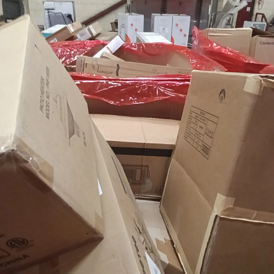 PALLET OF ASSORTED ITEMS INCLUDING - COOKWARE SET, PATIO HEATER , FLOOR 