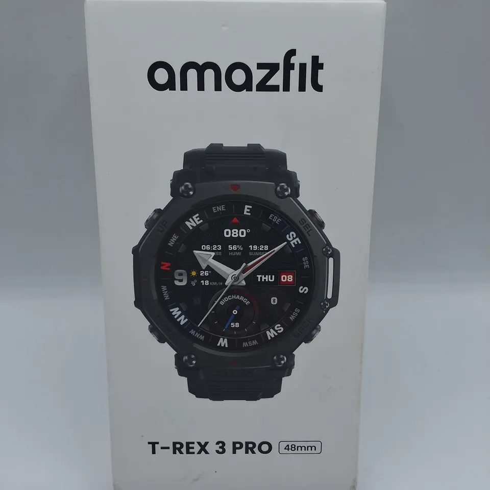 SEALED AMAZFIT T-REX 3 PRO 48MM SMART WATCH IN TACTICAL BLACK  