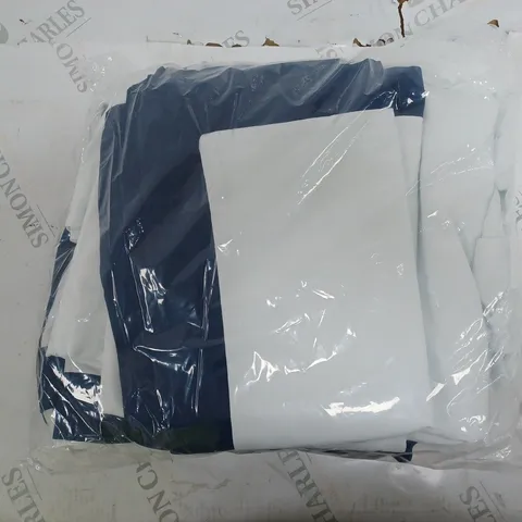 SUPERSOFT BY COZEE HOME 4 PIECE DUVET SET WITH CONTRAST TRIM NAVY KING
