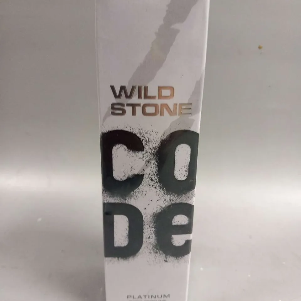 BOXED AND SEALED WILD STONE CODE PLATINUM BODY PERFUME 