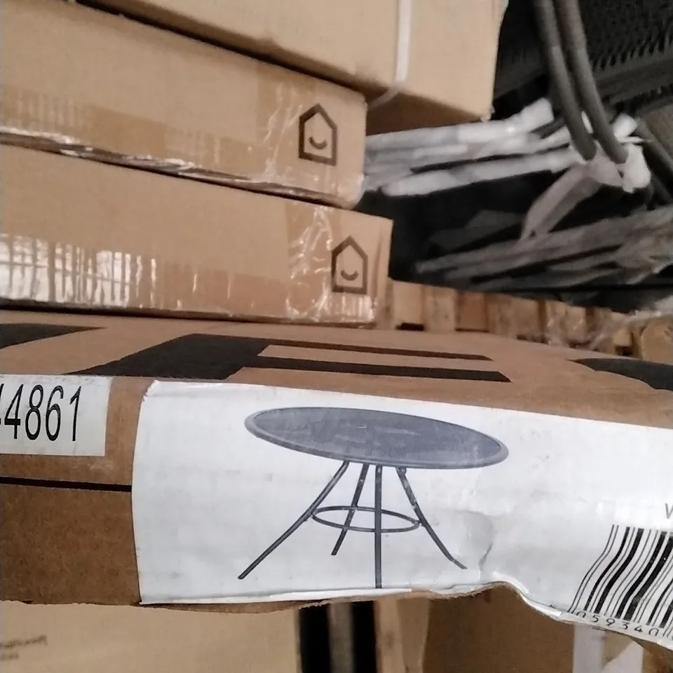 BOXED GOODHOME KILIFI STEEL DINING TABLE 