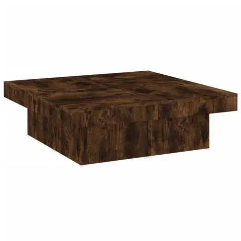 BOXED COFFEE TABLE 90 X 90 X 28 CM ENGINEERED WOOD - SMOKED OAK (1 BOX)
