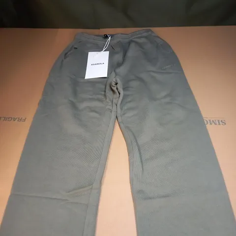 MENS ADANOLA OLIVE GREEN SWEATPANTS SIZE SMALL
