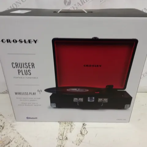 BOXED CROSLEY CRUISER PLUS PORTABLE TURNTABLE