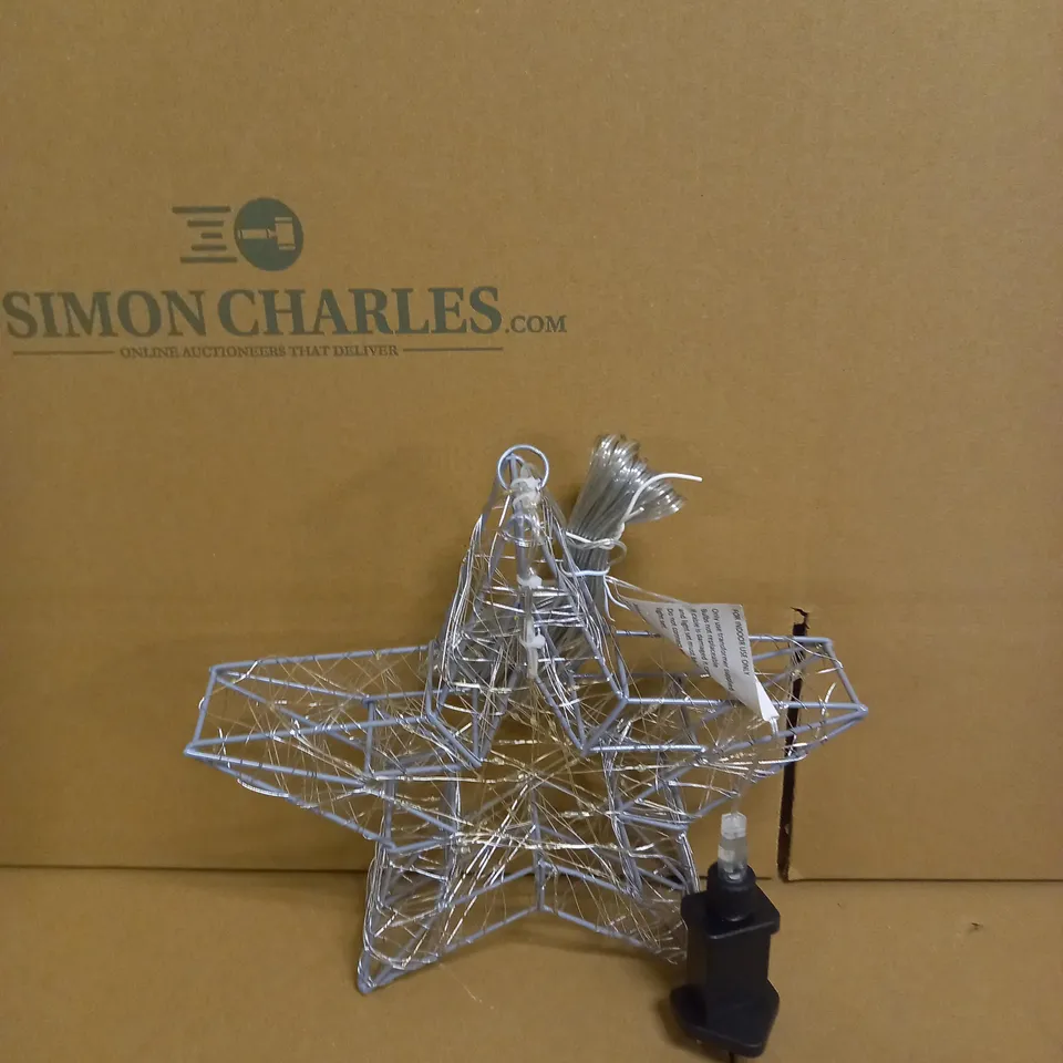 SILVER LED LIGHT UP STAR