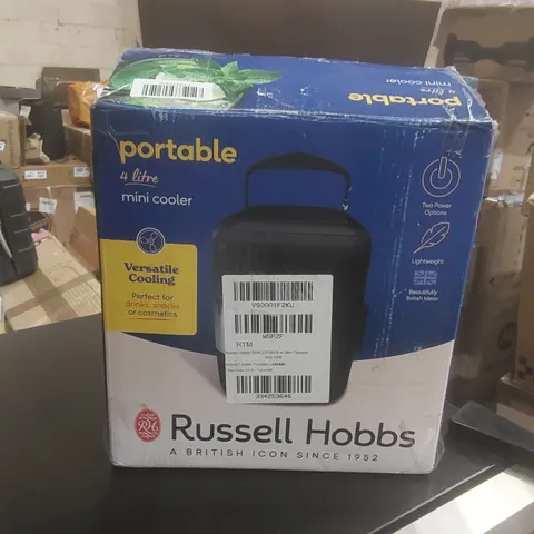 BOXED RUSSELL HOBBS 4L MINI COOLER