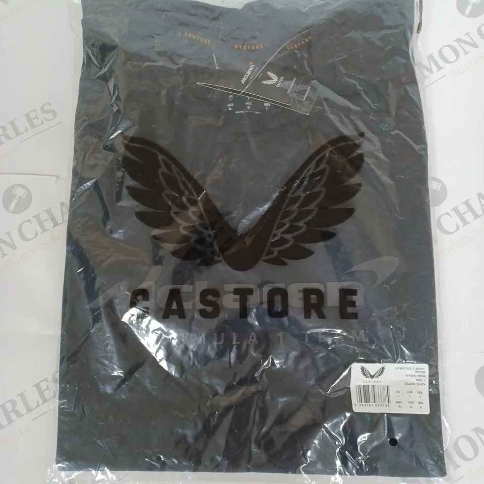 CASTORE MCLAREN LIFESTYLE T-SHIRT IN BLACK SIZE MENS L
