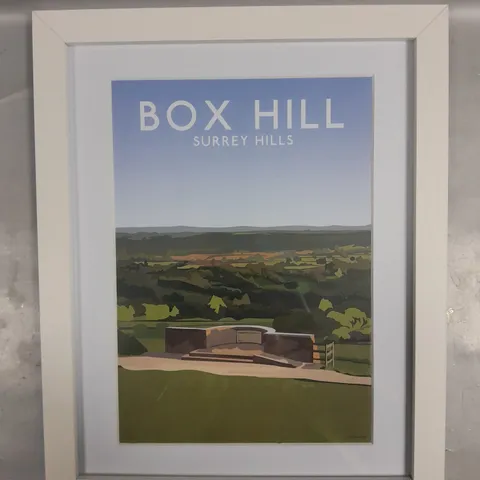 FRAMED BOX HILL SURREY HILL POSTER