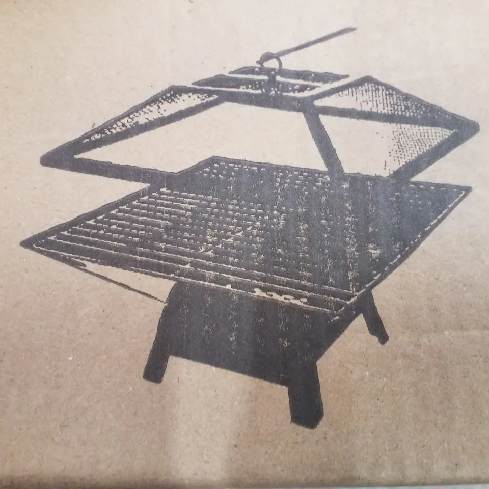 BOXED ALIVIO SMALL SQUARE FIRE PIT 