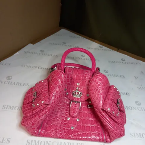 LTDC LONDON PINK LEATHER HANDBAG