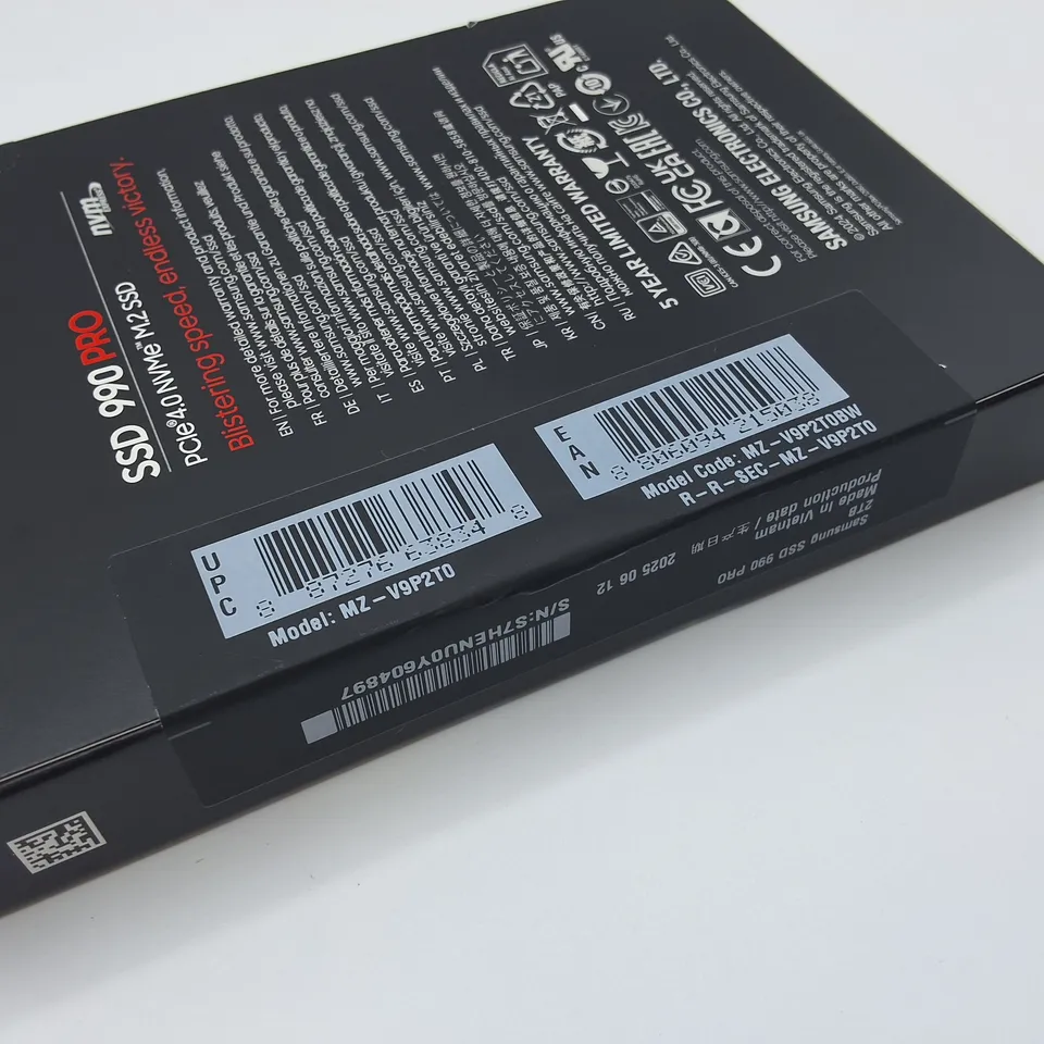SEALED SAMSUNG 2TB 990 PRO PCIE 4.0 NAME M.2 SSD - MZ-VP92T0