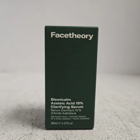 BOXED FACETHEORY BLEMICALM AZELAIC ACID 15% CLARIFYING SERUM 30ML