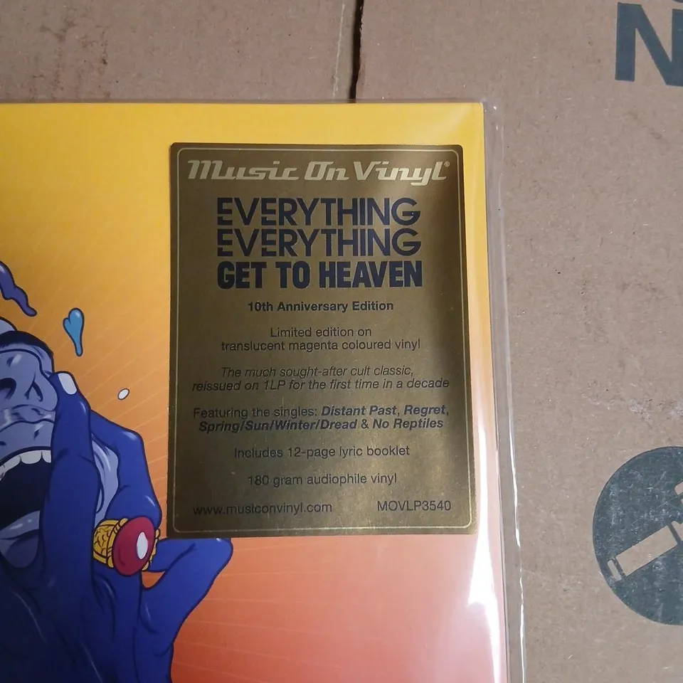 EVERYTHING EVERYTHING – GET TO HEAVEN (MUSIC ON VINYL 10TH ANNIVERSARY EDITION) 180G LP MOVLP3540, TRANSLUCENT MAGENTA