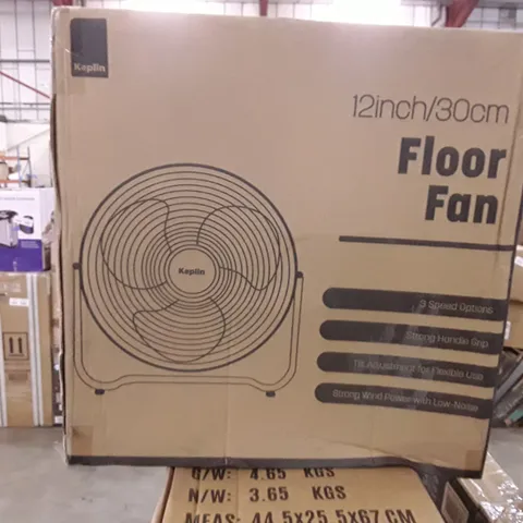 BOXED KEPLIN 12 INCH FLOOR FAN 