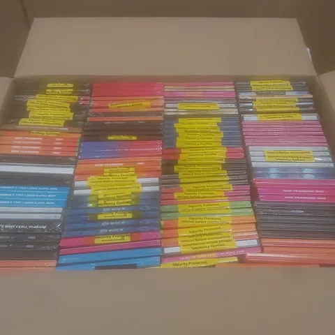 BOX OF APPROX 100 BRAND NEW MUSIC CDS TO INCLUDE;
