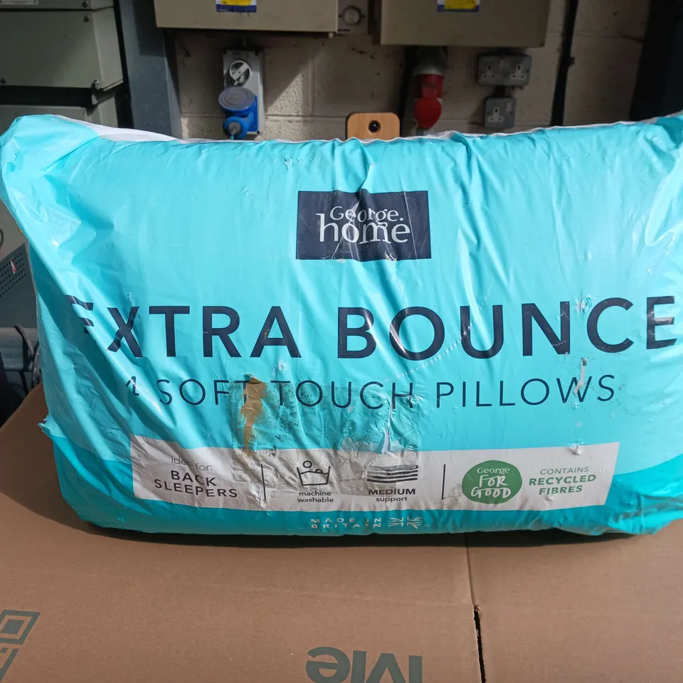 GEORGE HOME EXTRA BOUNCE 4 SOFT TOUCH PILLOWS 