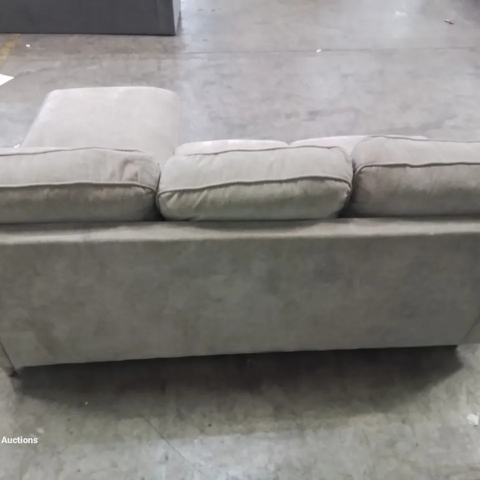 QUALITY DESIGNER GALILEE FABRIC UPHOLSTERED CORNER SOFA AND CHAISE LOUNGE 