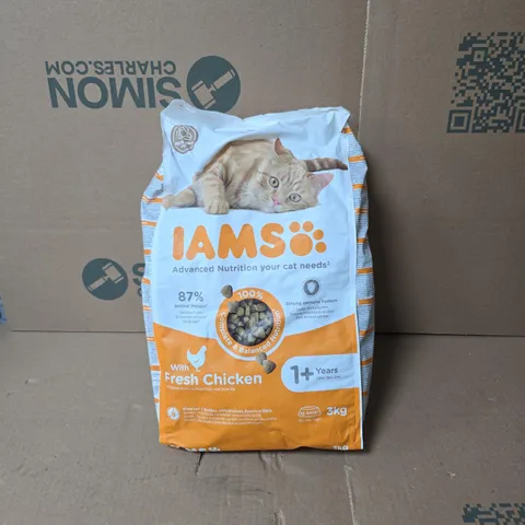 IAMS 1+YEARS WITH FRESH CHICKEN CAT FOOD 3KG