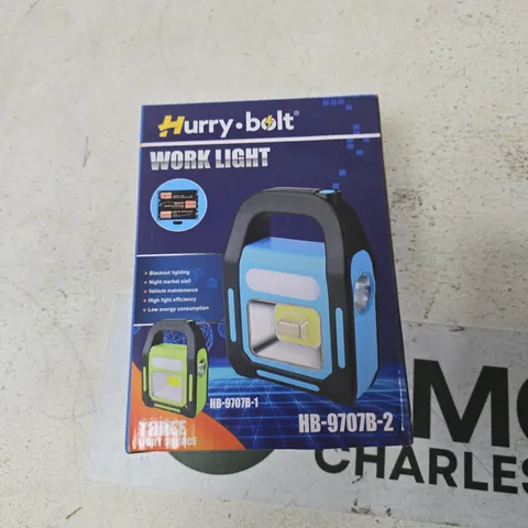 HURRY-BOLT WORK LIGHT β PORTABLE LED, HB-9707B-1 / HB-9707B-2, BOXED