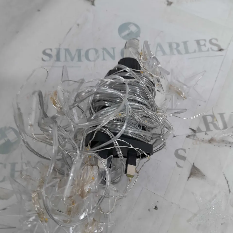 WARM WHITE STAR CURTAIN LIGHT RRP £20