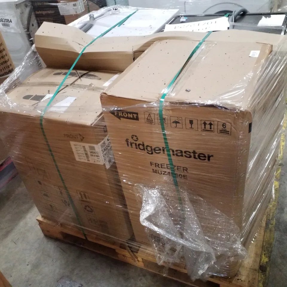 PALLET OF APPROXIMATELY 4 UNPROCESSED RAW RETURN WHITE GOODS TO INCLUDE;